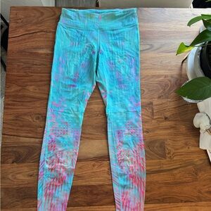 Nike Leggings - Aqua and Pink
